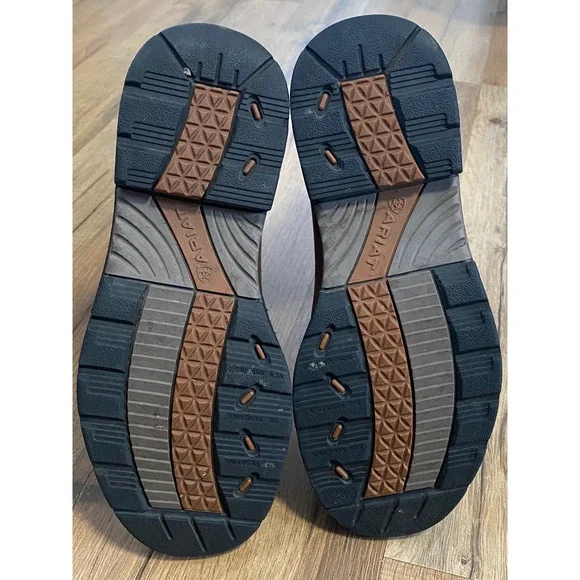 Ariat Western Cowboy Boots Tan Leather Embroidered Pull On Womens Size 7.5 - Picture 7 of 8